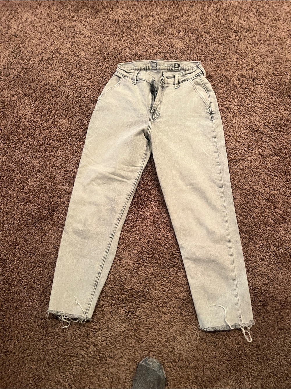 Old Navy Light Gray Boyfriend Jeans